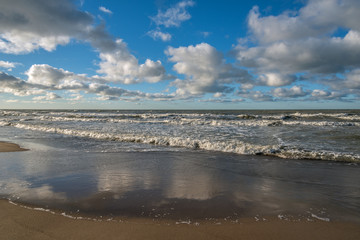 Wavy Baltic sea.