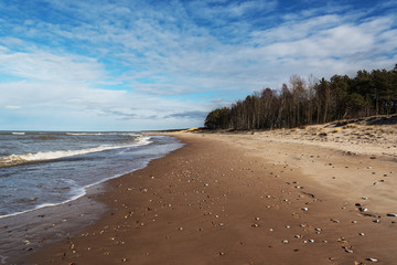 Baltic sea coastline.