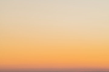 Sky gradient from blue to orange sunset