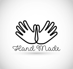 Hand made vector sign