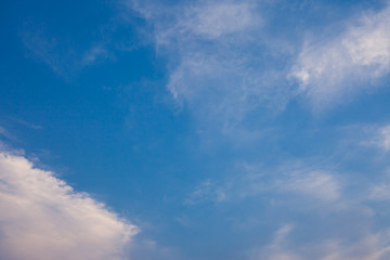 Blue sky with cloud.