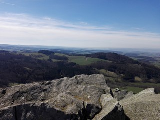 Fototapeta na wymiar Blick von der Milseburg