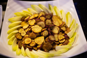 bowl of potato chips