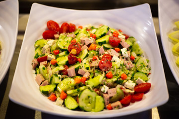 salad with vegetables