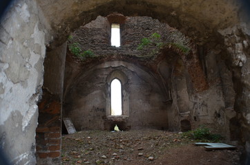 Obraz premium Castles, nature, old buildings, abandoned buildings, old mill, antiques, sunset, stones