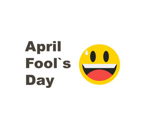 Happy fools day. Holiday day. Celebration poster. - vector illustartion