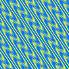 Wavy pattern with optical illusion of movement. Op art background.