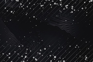 abstract, design, pattern, line, fractal, blue, texture, light, black, backdrop, wave, 3d, technology, space, wallpaper, geometry, tunnel, motion, dynamic, digital, web, burst, illustration, template