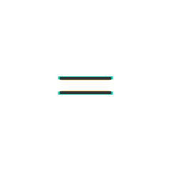 Equal icon design. Essential icon vector design