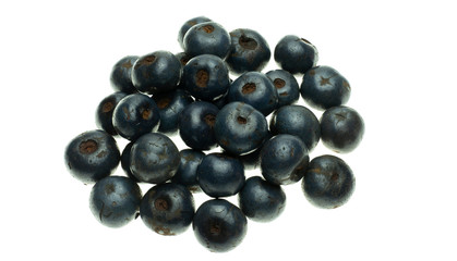 Livistona speciosa is fruits ripe are abundant in the wild on white background