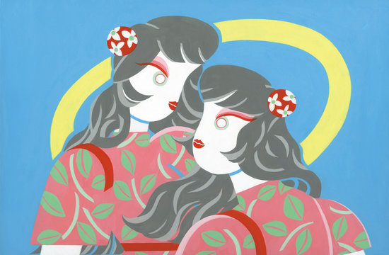 見つめ合う二人の女の子