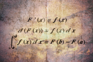 Fundamental calculus theorem - obrazy, fototapety, plakaty