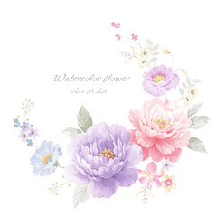 Beautiful hand drawn watercolor flower for your design and greeting cards for the holiday