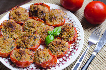 Baked stuffed tomatoes