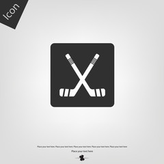Hockey stick icon