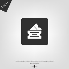 Ticket vector icon