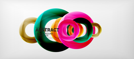 Obraz premium Vector circles abstract background