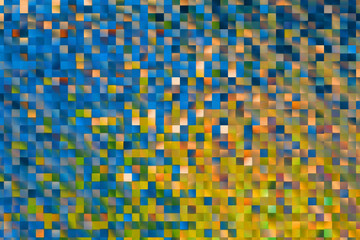 Abstract square blocks shapes gradient pattern background