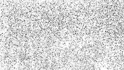 Black Grainy Texture Isolated On White Background. Dust Overlay. Dark Noise Granules. Digitally Generated Image. Vector Design Elements, Illustration, Eps 10.