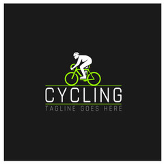 Cycling logo template