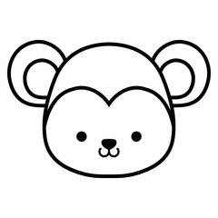 cute and little monkey character