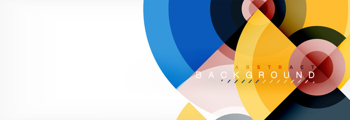 Fototapeta premium Modern circle background