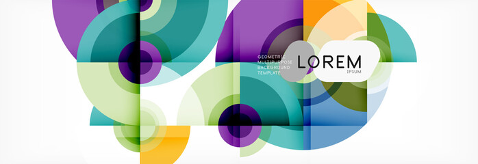 Fototapeta premium Modern circle background