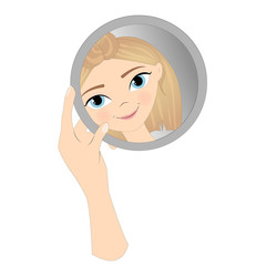 Make up illustration. Beauty cartoon illustration