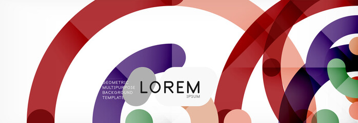 Fototapeta premium Circular lines design background