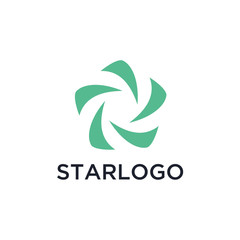 Fototapeta premium Abstract star logo icon design template elements
