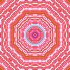 Abstract ornament of pink colored wavy lines. Dynamic Effect. Design Template. Modern Pattern. 3d rendering