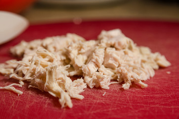 chopped boiled chicken breast