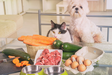 Preparing natural food for pets
