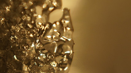 Ice and candle light