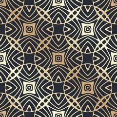 Retro seamless art deco vintage pattern. Geometric ornamental vintage texture for wrapping paper, wallpapers, tiling, flooring, fabric, textile and other designs.