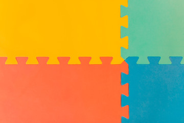 Foam flooring tiles / mats inside a play room, kindergarten school or gym. Potential use as a...