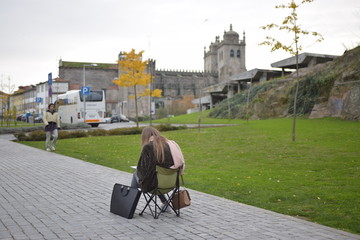 Artista a Desenhar Cidade
