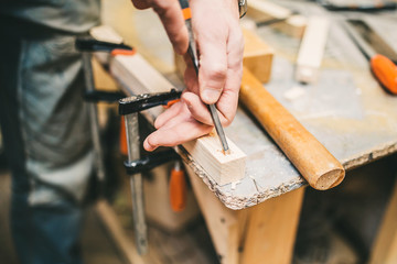 Carpentry workshop - craft making wooden furniture - small business