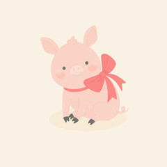Cute little pig