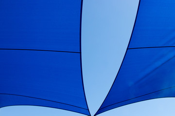 Blue on blue canopy in the sky