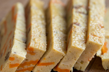 vegetarian baked sliced pate