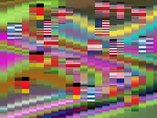 Colored sparkling abstract lights, abstract vivid texture in rainbow hues