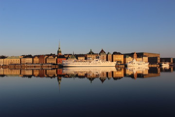 Obraz premium Stockholm, old town from Skeppsholmen