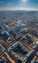 Fototapeta premium Beautiful drone shot of Vienna in Austria