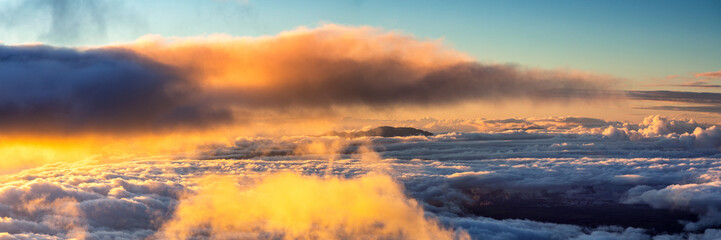 Sunset on top of the Halekala