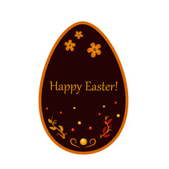 Easter eggs decorated ethnic pattern