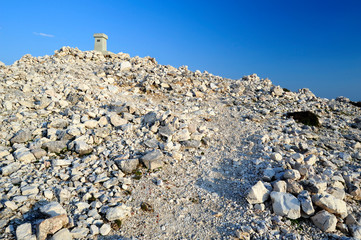 Wanderweg zum Gipfel des Obzova, Insel Krk, Kroatien