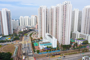 Naklejka premium Hong Kong residential district