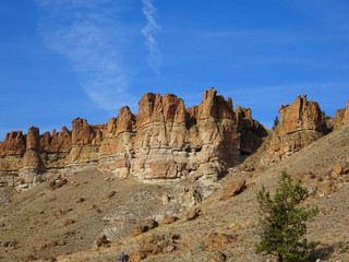 Fototapeta na wymiar The Clarno Unit of the John Day Fossil Beds National Monument of Oregon