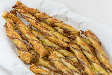 Breadsticks with bacon
